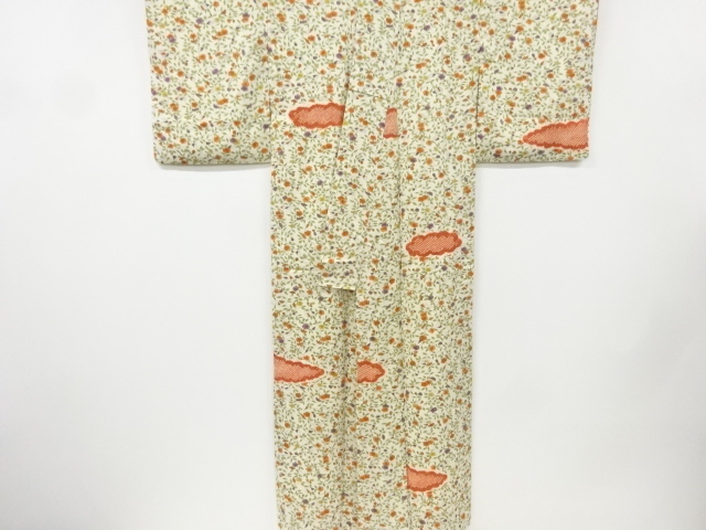 7061669: JAPANESE KIMONO / VINTAGE KOMON KIMONO / SHIBORI / CLOUD